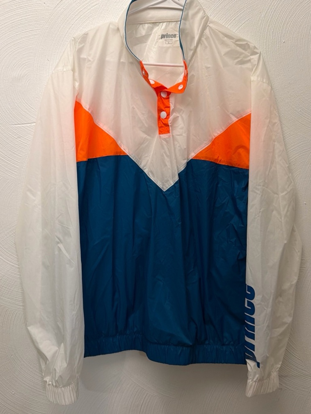 Prince White Jacket with Teal Trim